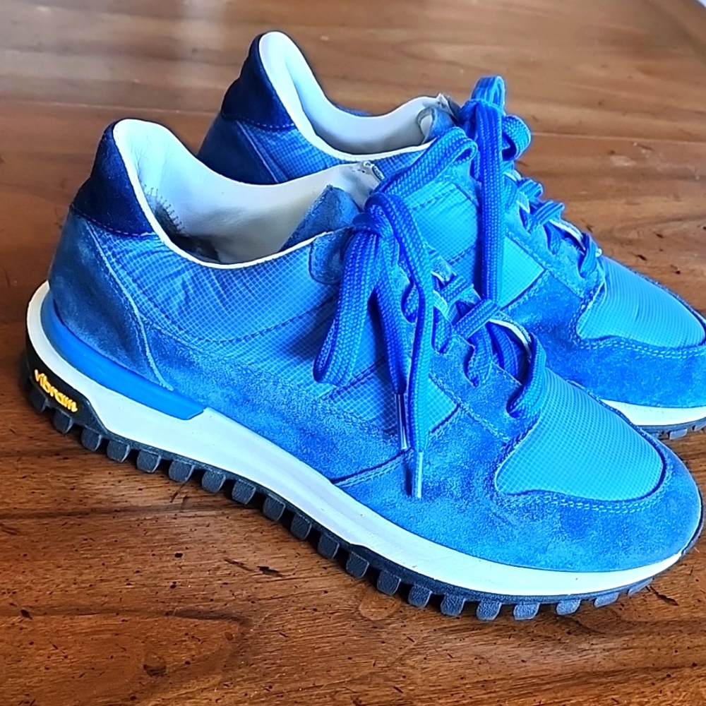 Diemme Blue Suede Italian Sneakers Vibram Soles Men’s Size 40/7.5